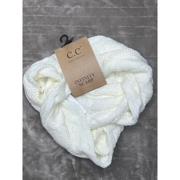 C.C infinity scarf ivory NWT - Picture 1 of 2